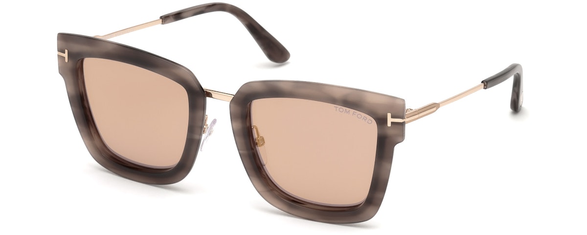 Rose Melange Havana, Rose Gold/ Antique Rose W. Flash Gold Lenses