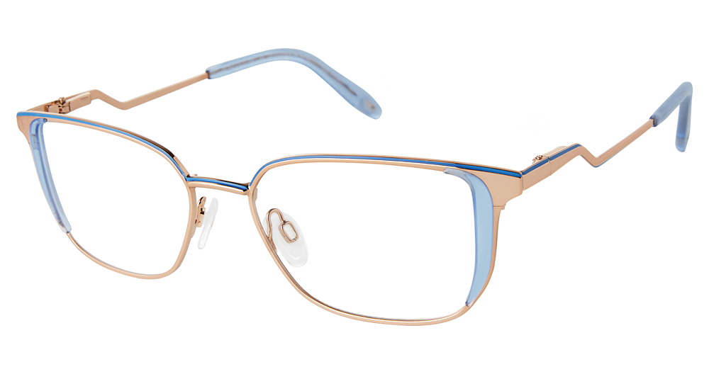 blue/rose gold
