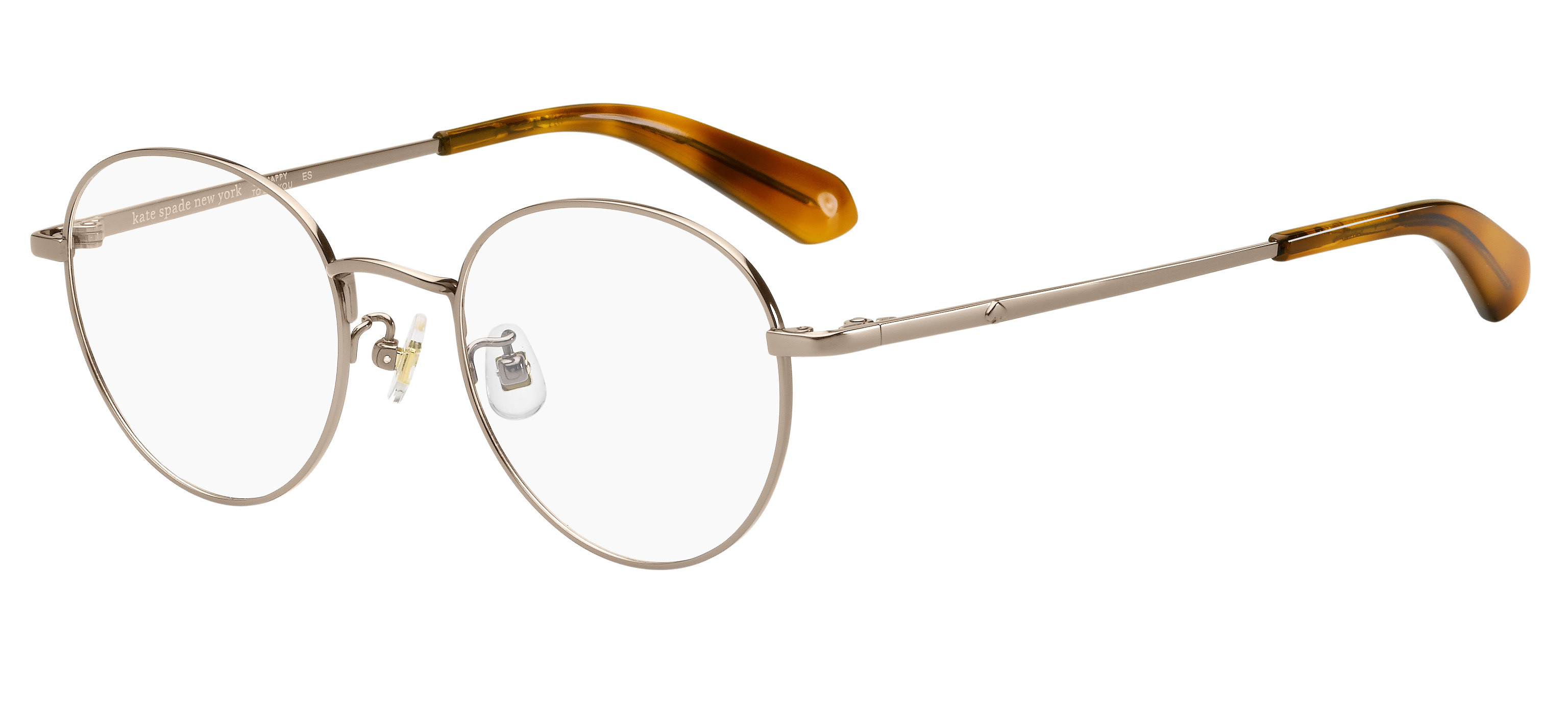Kate Spade Jacalyn/F round eyeglasses in Brown