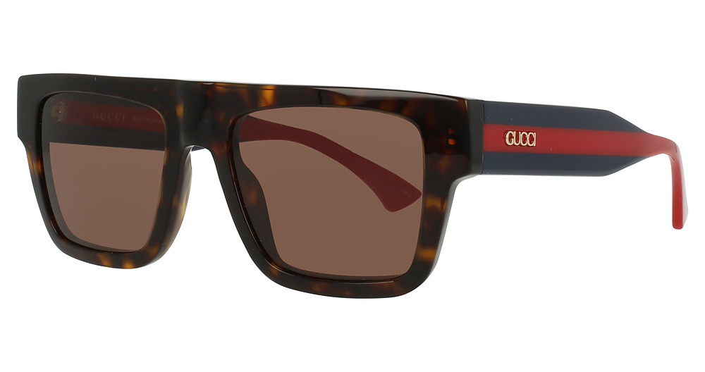 Gucci GG1868S rectangle eyeglasses in Havana