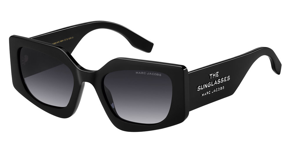 Marc Jacobs MARC 774/S rectangle sunglasses in Black/Dark Grey Shaded