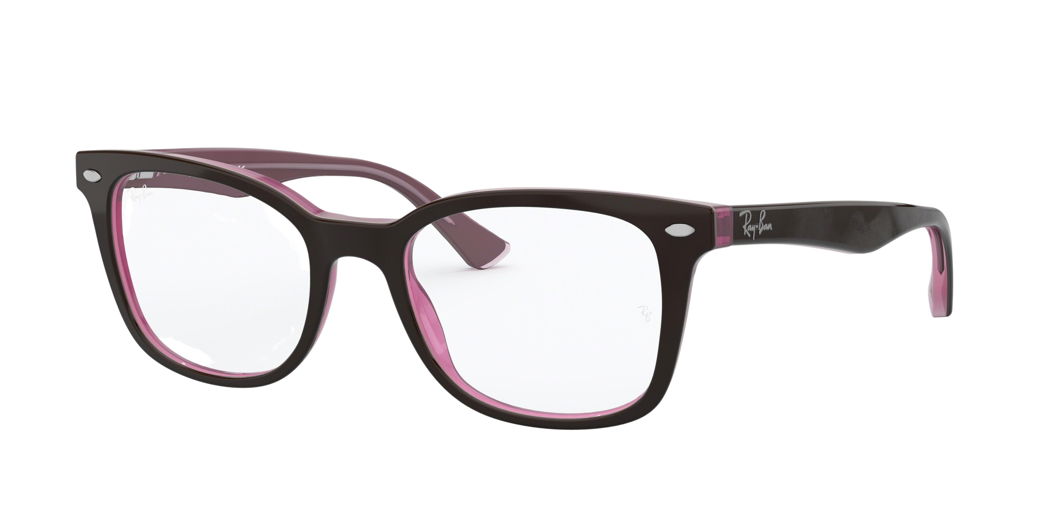 TOP BROWN ON OPAL PINK