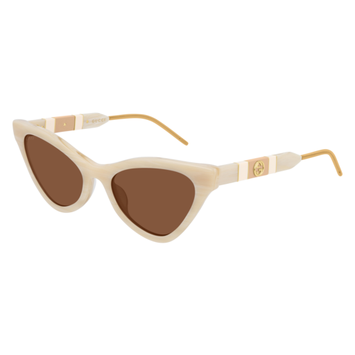 Gucci GG0597S rectangle sunglasses in Beige