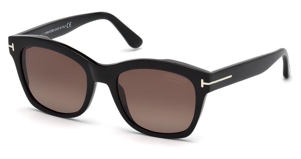shiny black / brown polarized