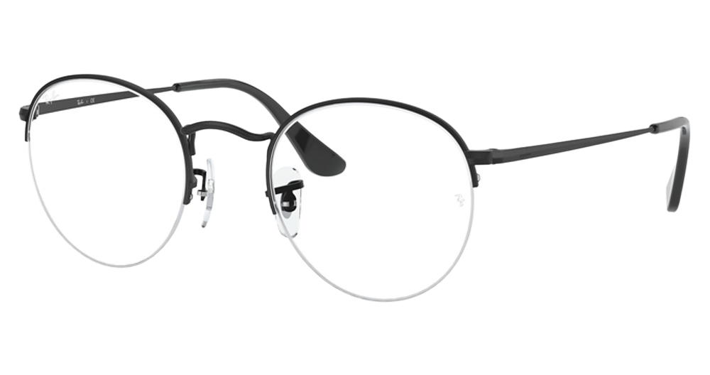 Ray-Ban RX3947V ROUND GAZE round eyeglasses in Matte Black