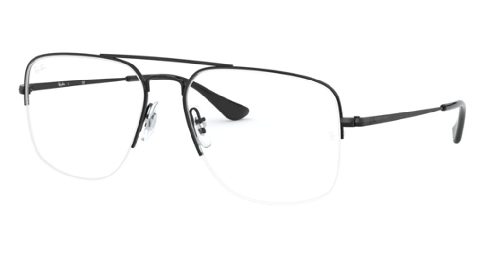 Ray-Ban RX6441 THE GENERAL GAZE aviator eyeglasses in Black