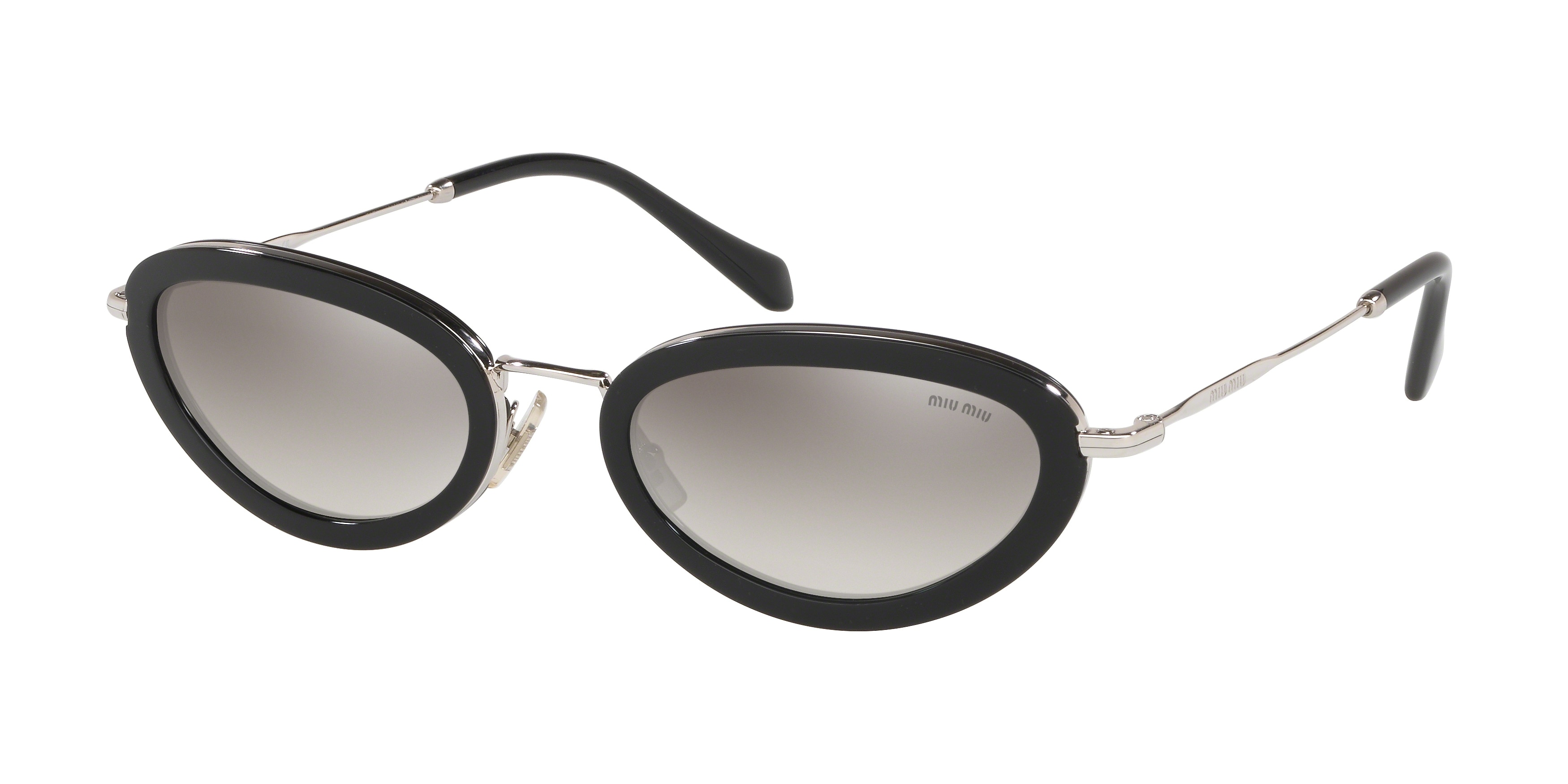 Miu Miu MU 58US round sunglasses in Black