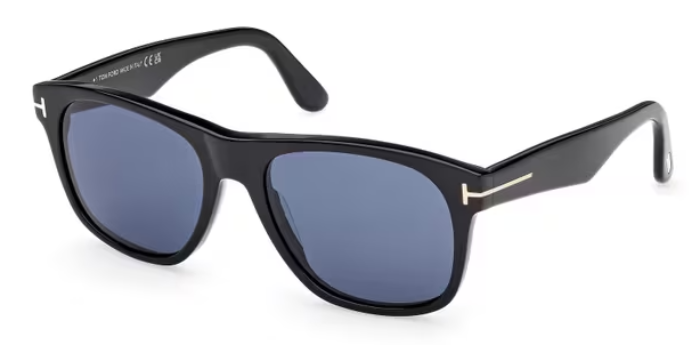 shiny black / blue