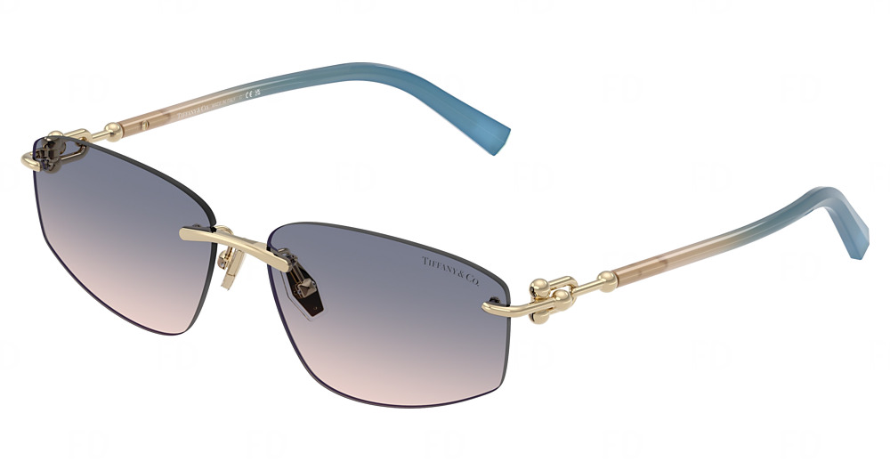 PALE GOLD / LIGHT BROWN GRADIENT BLUE