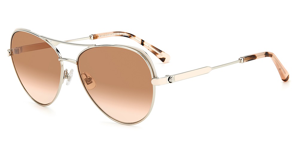 Kate Spade KATALINA/G/S aviator sunglasses in Silver/Brown Gradient