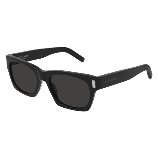 Saint Laurent SL 402 rectangle sunglasses in Black Black Grey/Grey