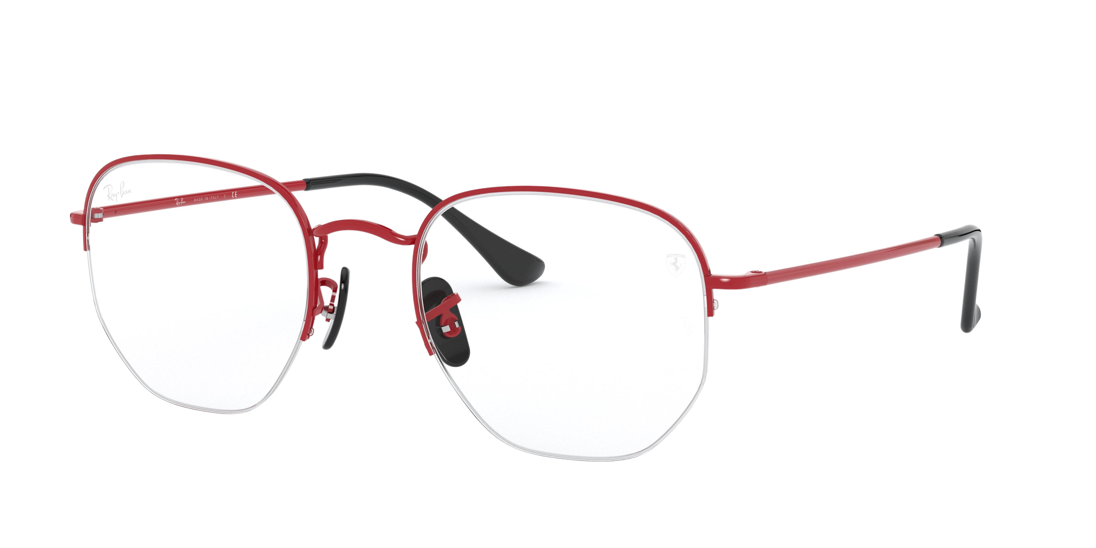 Ray-Ban RX6448M square eyeglasses in Red
