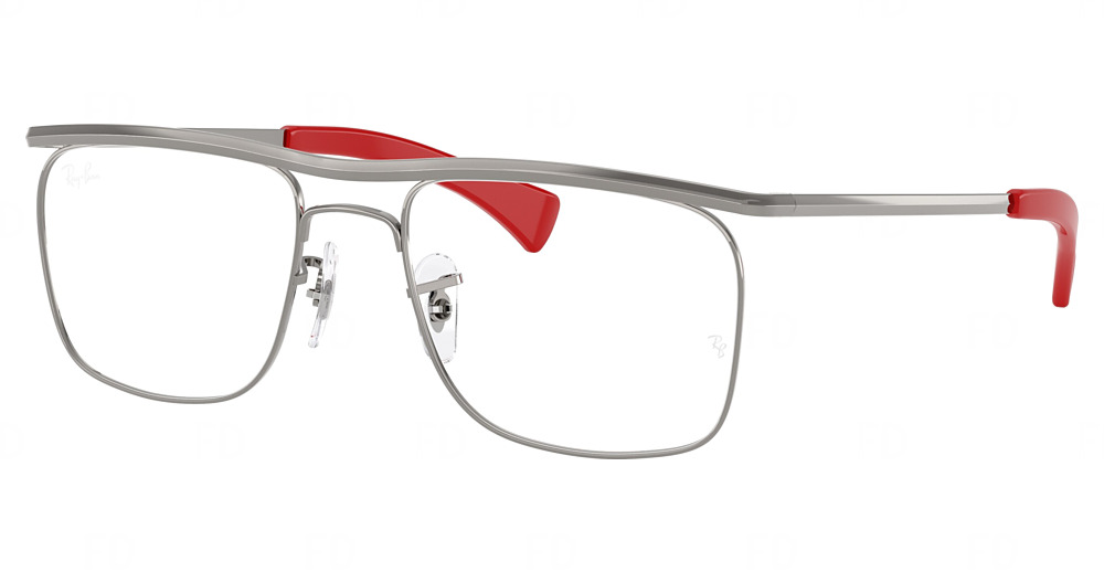 Ray-Ban RX6519M round eyeglasses in Gunmetal