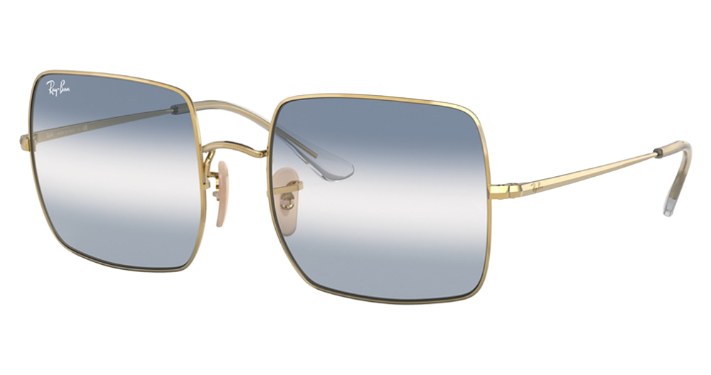 Ray-Ban RB1971 SQUARE square sunglasses in Arista/Clear Gradient Blue