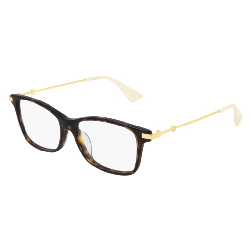 Gucci GG0513OA rectangle eyeglasses in Gold