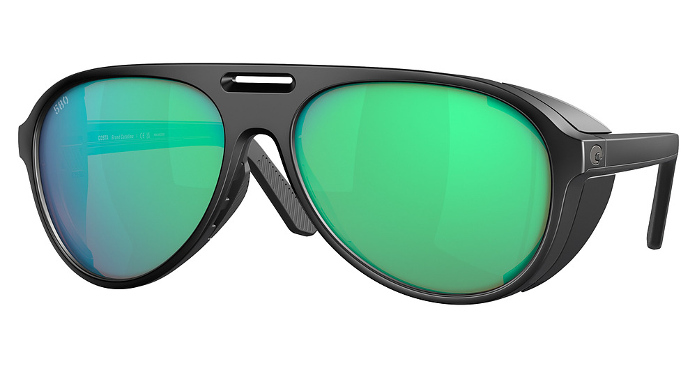 MATTE BLACK / GREEN MIRROR 580G