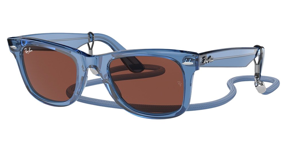 TRANSPARENT BLUE / RED
