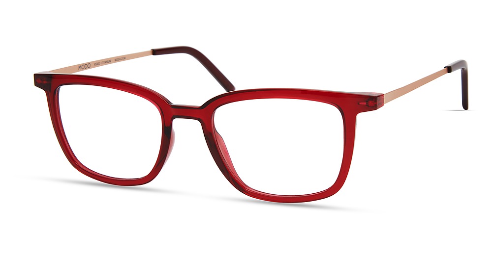 Modo 7052 round eyeglasses in Burgundy