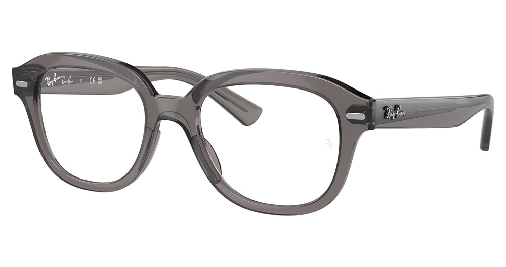 Ray-Ban RX7215F ERIK round eyeglasses in Opal Dark Grey