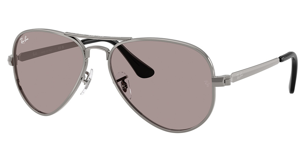 Ray-Ban RB3925 AVIATOR MAX aviator sunglasses in Gunmetal/Violet