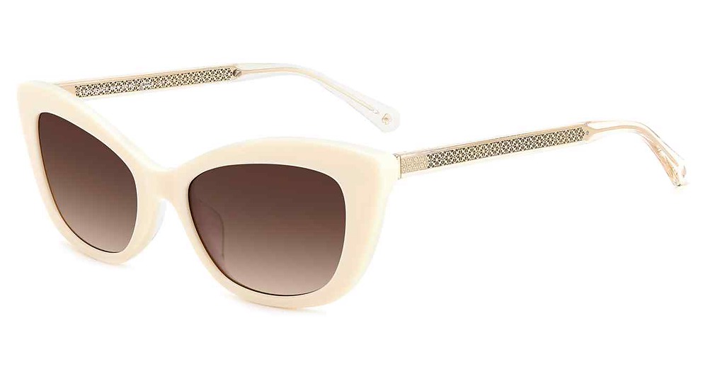 Kate Spade MERIDA/G/S rectangle sunglasses in Beige/Brown Shaded