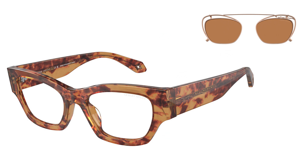 ORANGE HAVANA / CLEAR BLUE LIGHT FILTER