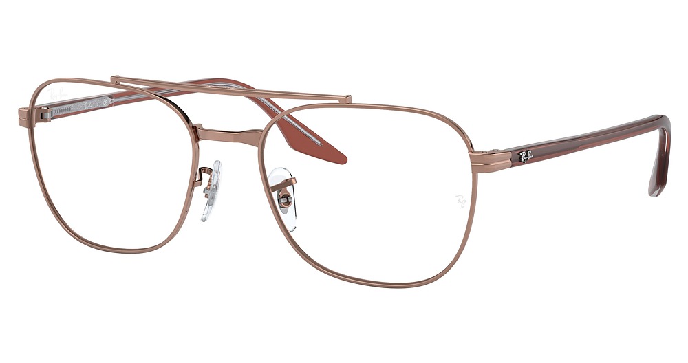 Ray-Ban RX6485 aviator eyeglasses in Copper