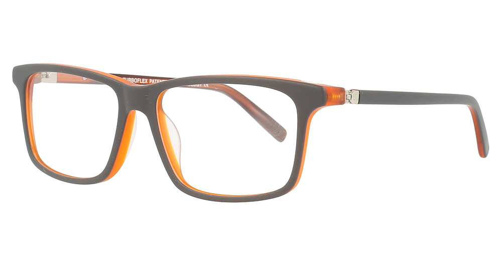 Dark Grey & Crystal Orange