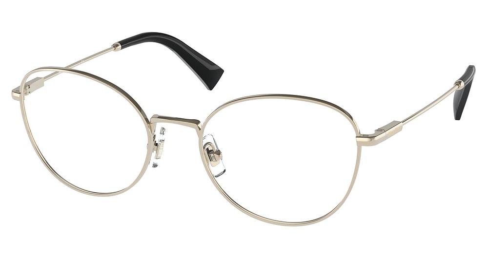 Miu Miu MU 50UV round eyeglasses in Pale Gold