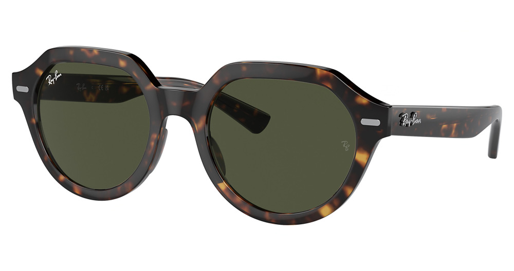 Ray-Ban RB4399F GINA round sunglasses in Havana/Green