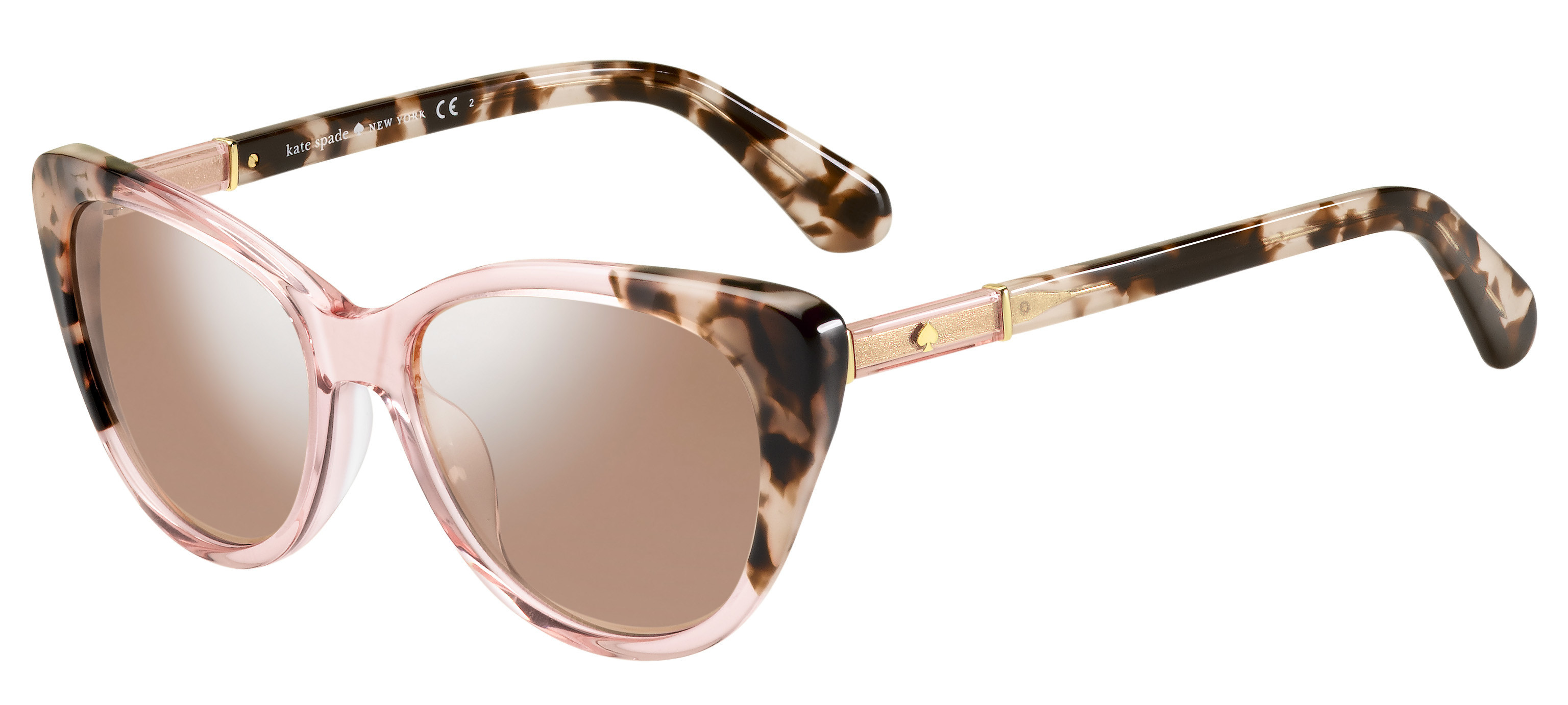 Kate Spade Sherylyn/S cateye sunglasses in Pink Havana Pink (2 S Pink Flash Silver)