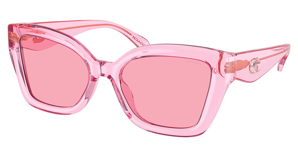 TRANSPARENT BRIGHT PINK / PINK SOLID