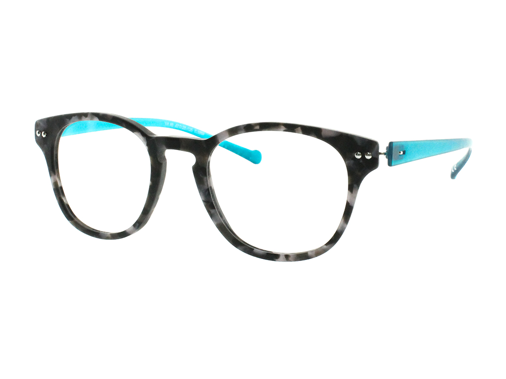 iGreen V-4.40 square eyeglasses in Pearled Grey Havana