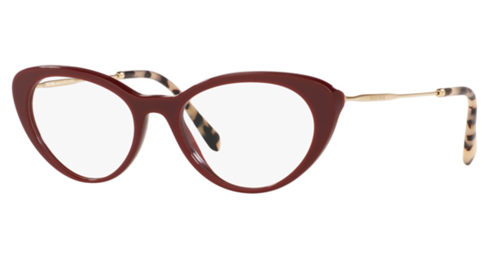 Miu Miu MU 05RV round eyeglasses in Bordeaux