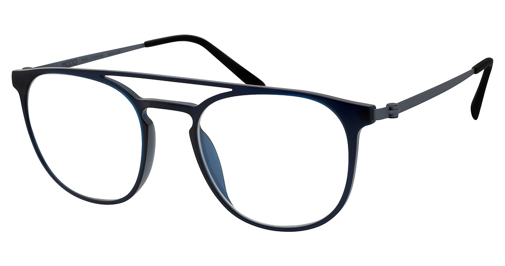 Modo 7007 round eyeglasses in Matte Ink