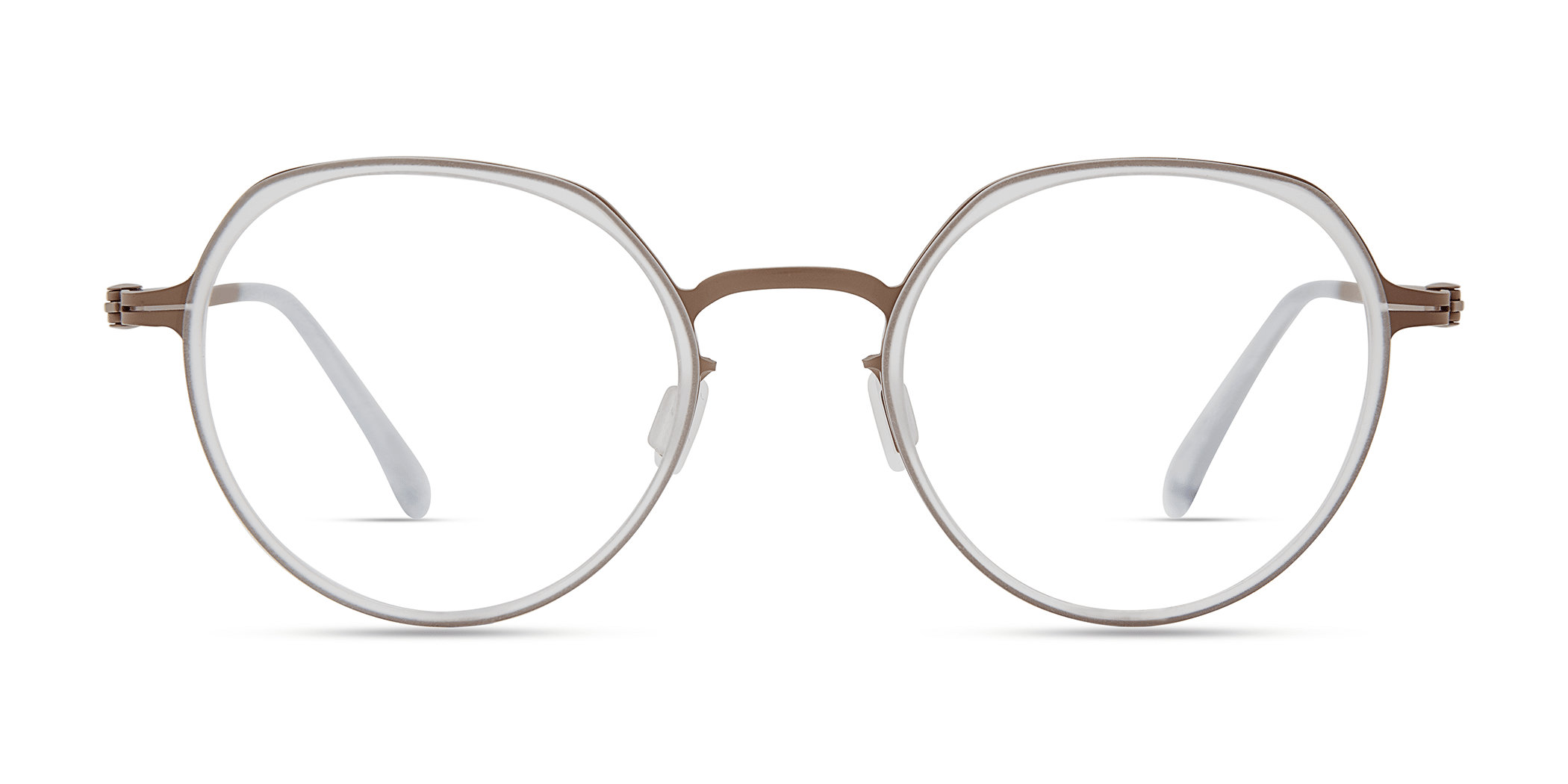 Modo 4420 irregular eyeglasses in Crystal/Powder Pink