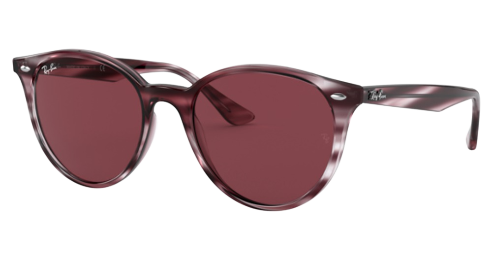 STRIPED BORDEAUX HAVANA / DARK VIOLET