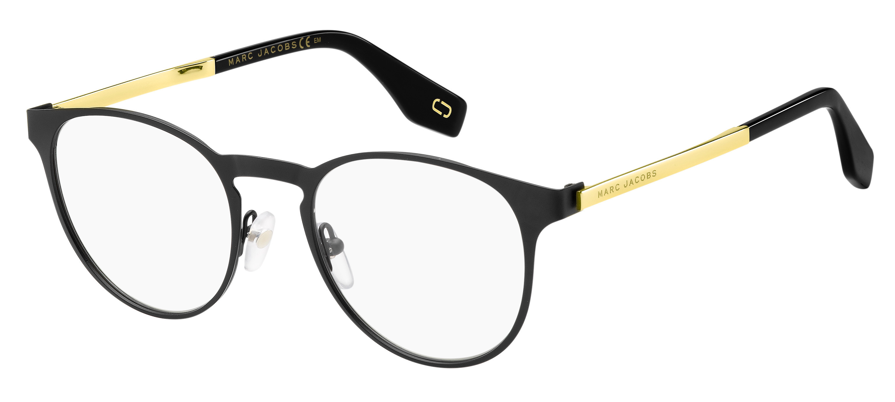 Marc Jacobs Marc 320 round eyeglasses in Matte Black