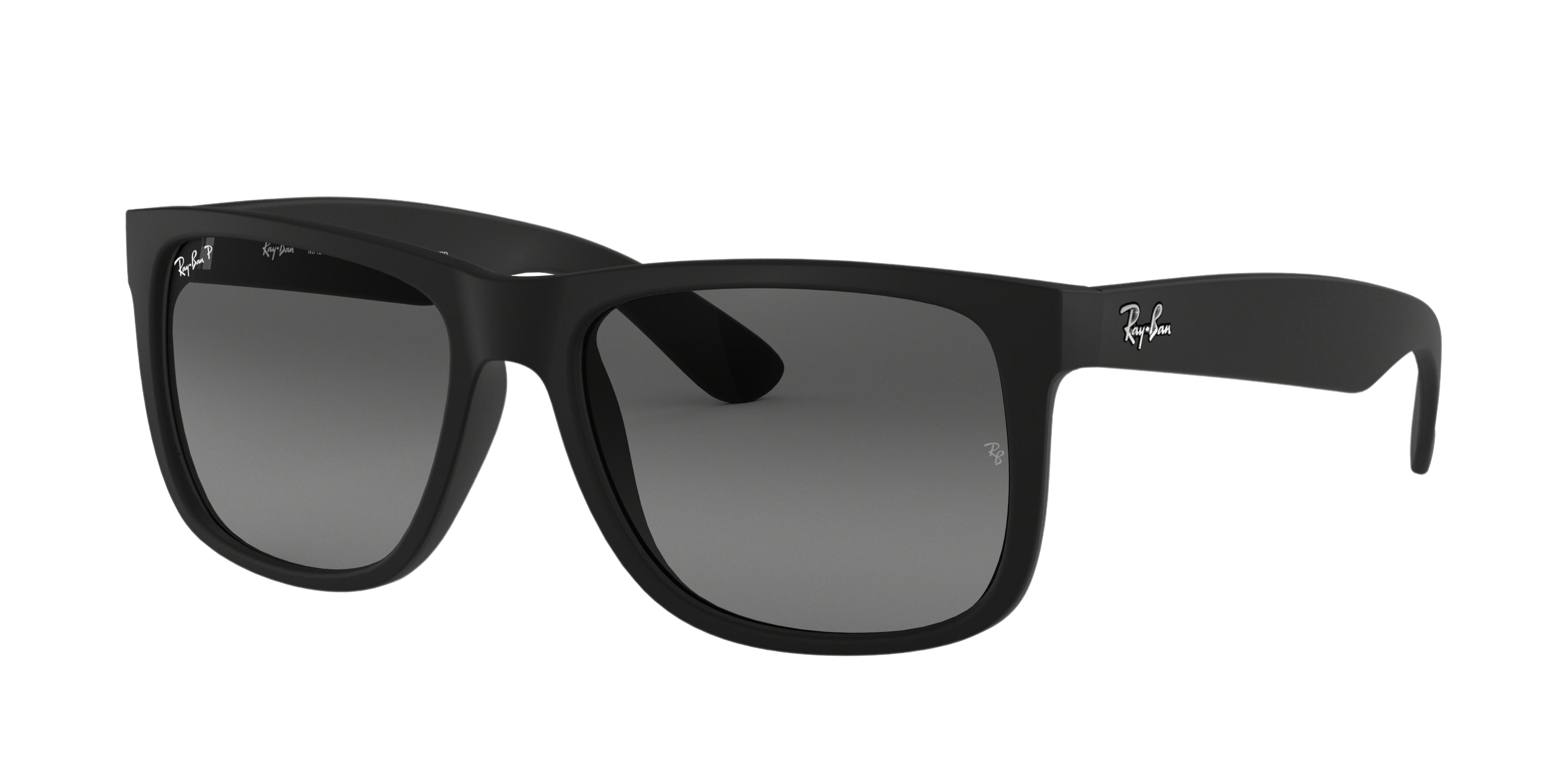 Ray-Ban RB4165F square sunglasses in Black Rubber