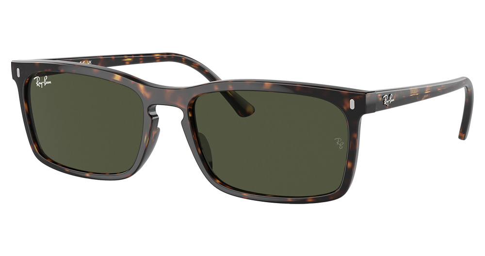 Ray-Ban RB4435 square sunglasses in Havana/Green