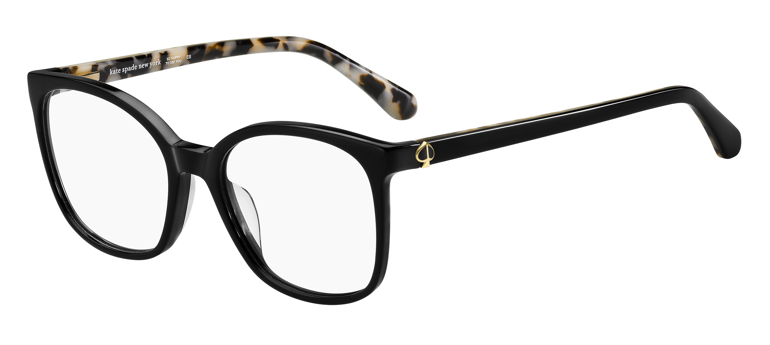 Kate Spade Maci square eyeglasses in Black
