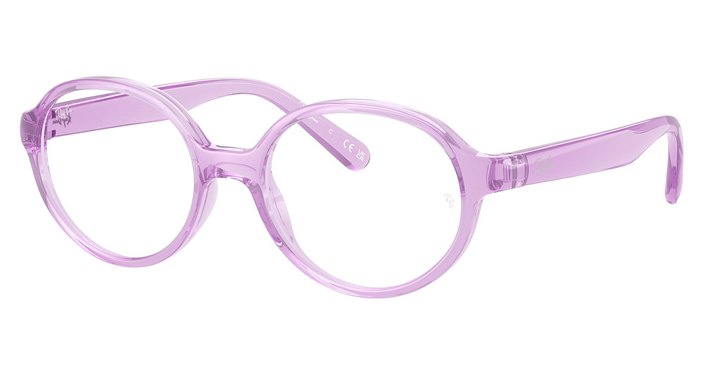 Ray-Ban RY1905F round eyeglasses in Transparent Violet