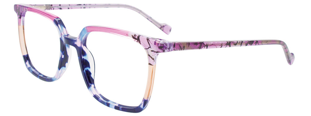Blue Purple Marbled & Purple Transp & Beige Transp