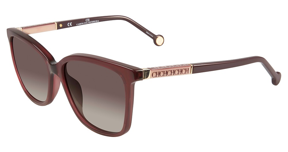 Carolina Herrera SHE702 rectangle sunglasses in Black Purple 0 V01