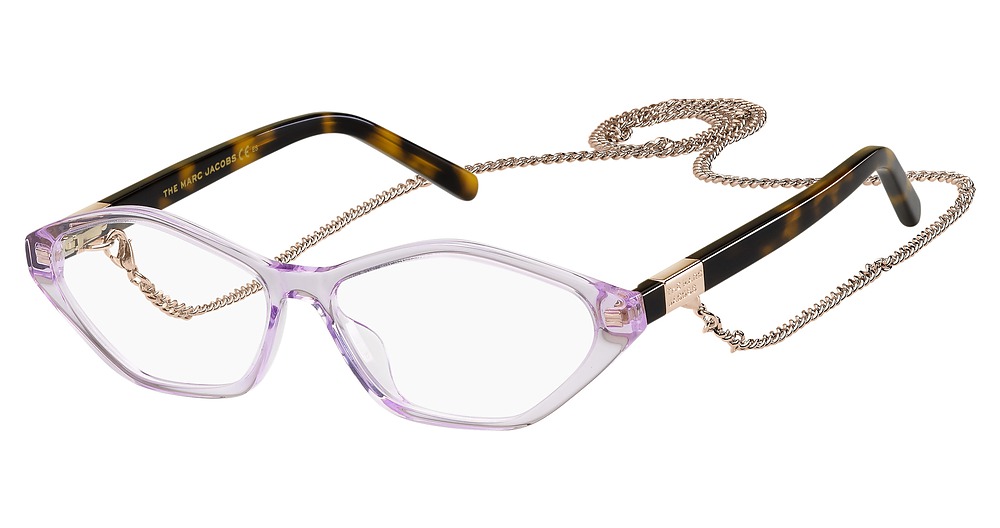 Marc Jacobs MARC 498 irregular eyeglasses in Lilac Havana