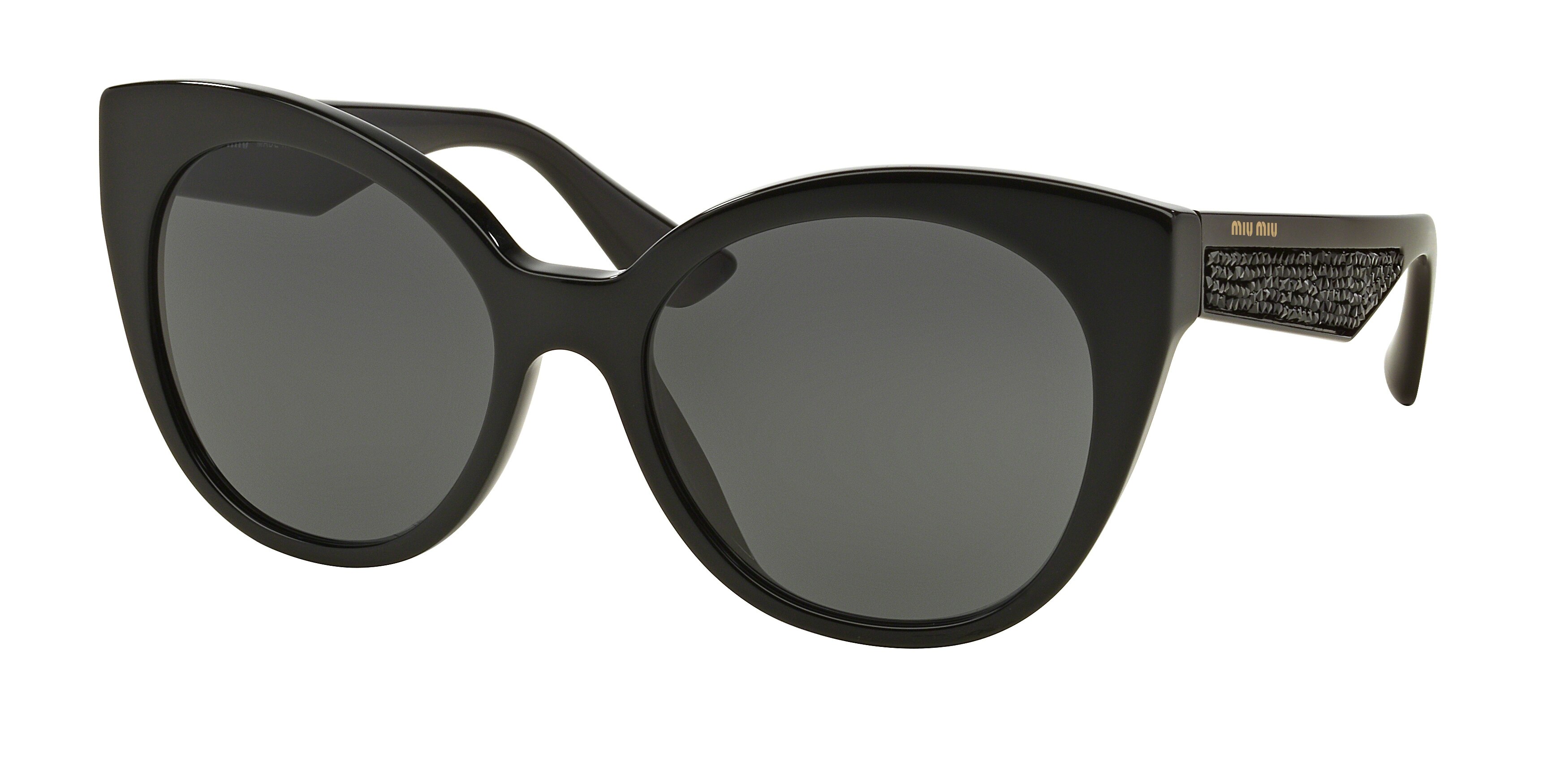 Miu Miu MU 07RSA cateye sunglasses in Black