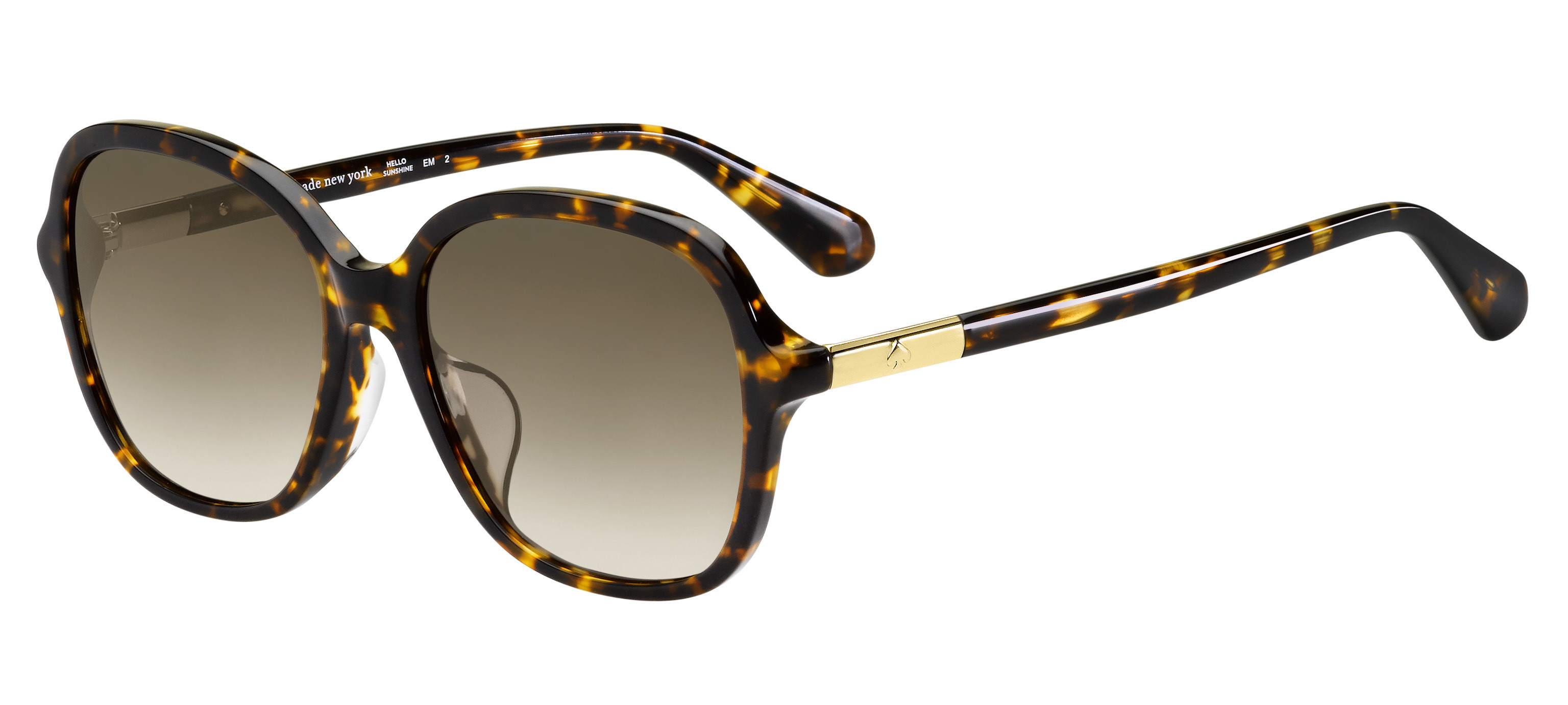 Kate Spade Brylee/F/S rectangle sunglasses in Dark Havana (Ha Brown Gradient)