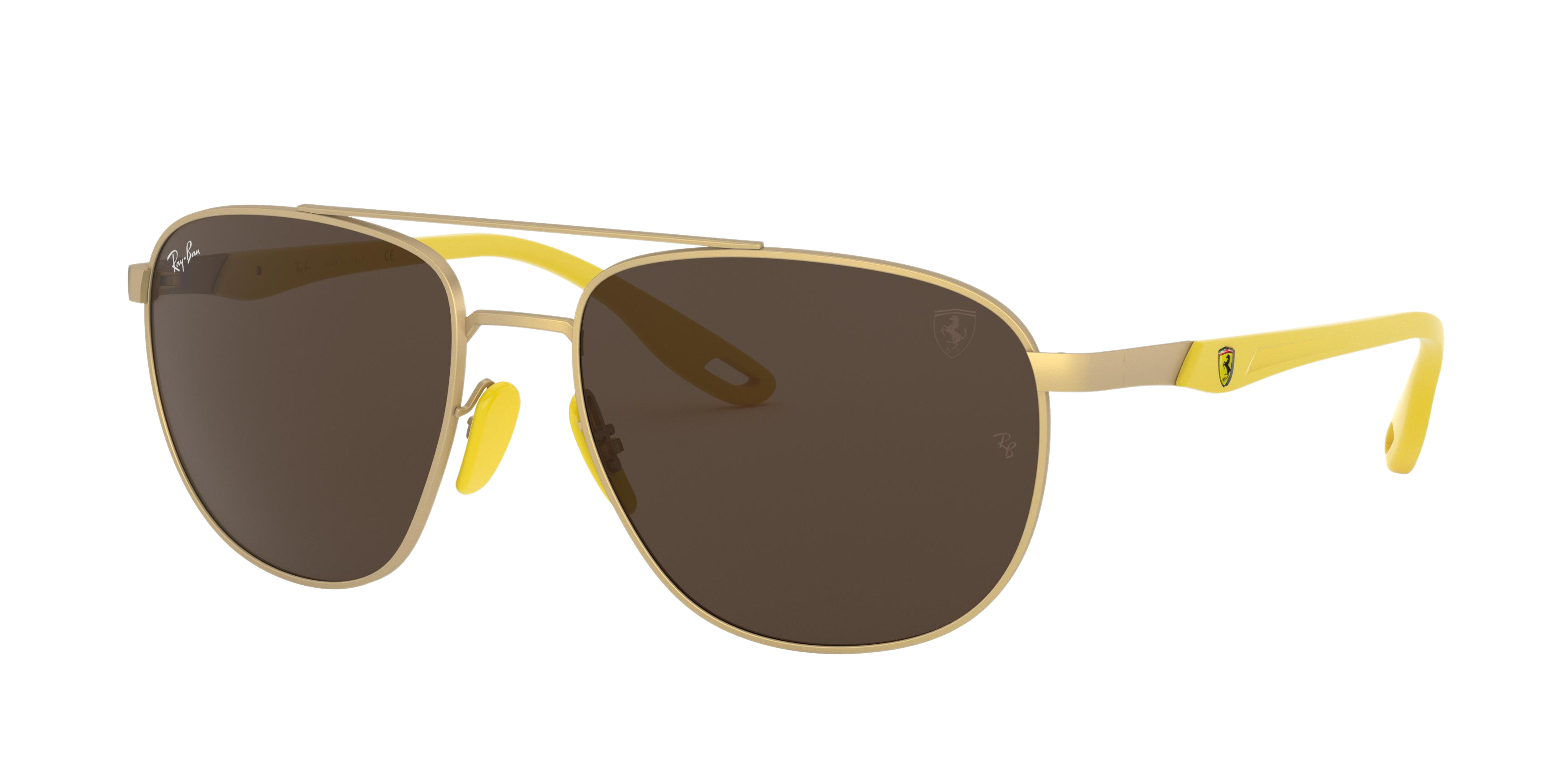 Ray-Ban RB3659M square sunglasses in Matte Gold