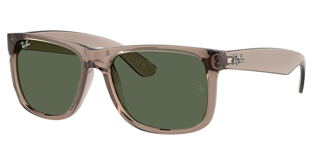 TRANSPARENT BROWN / DARK GREEN