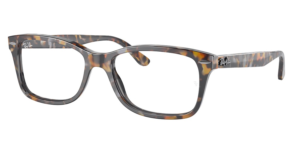 Ray-Ban RX5428 round eyeglasses in Grey & Brown Havana